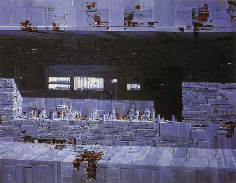 Illustration for article titled AsĂ se hicieron los matte paintings de la primera trilogĂa de Star Wars